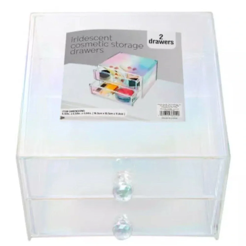 Iridescent Cosmetic 2 Storage Drawer